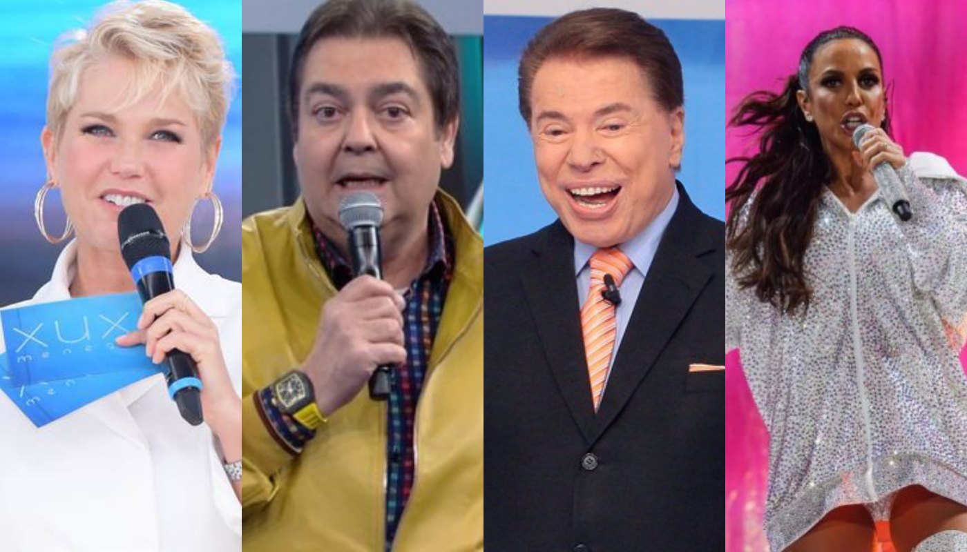 Xuxa, Faustão, Silvio Santos e Ivete Sangalo. Foto: Reprodução