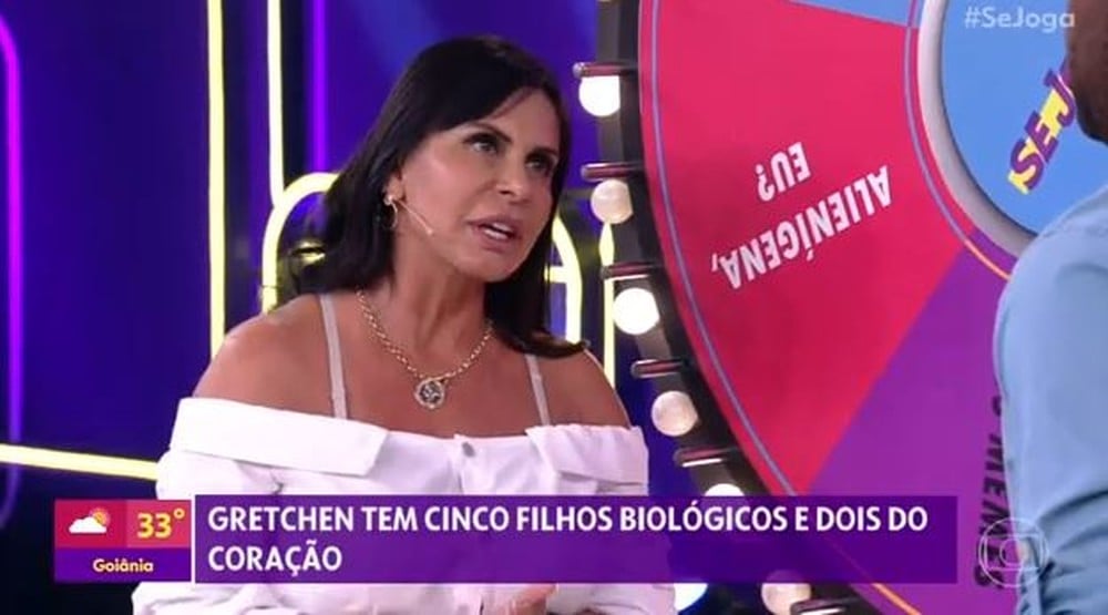 Gretchen participa do Se Joga e se emociona ao lembrar da morte do filho (Imagem: Foto: Isabella Pinheiro/Gshow)