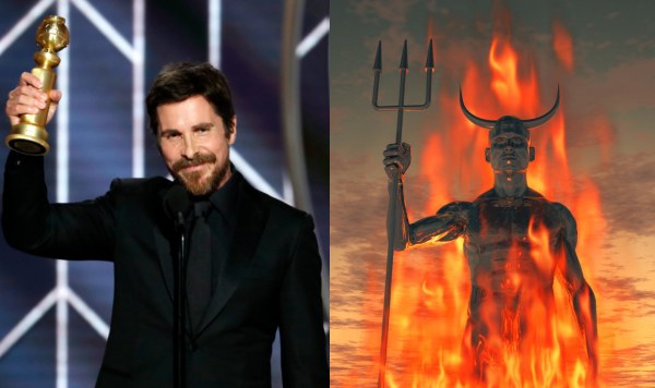 Christian Bale diz que Satã foi a inspiração dele para ganhar o Globo de Ouro (Foto: Reprodução)