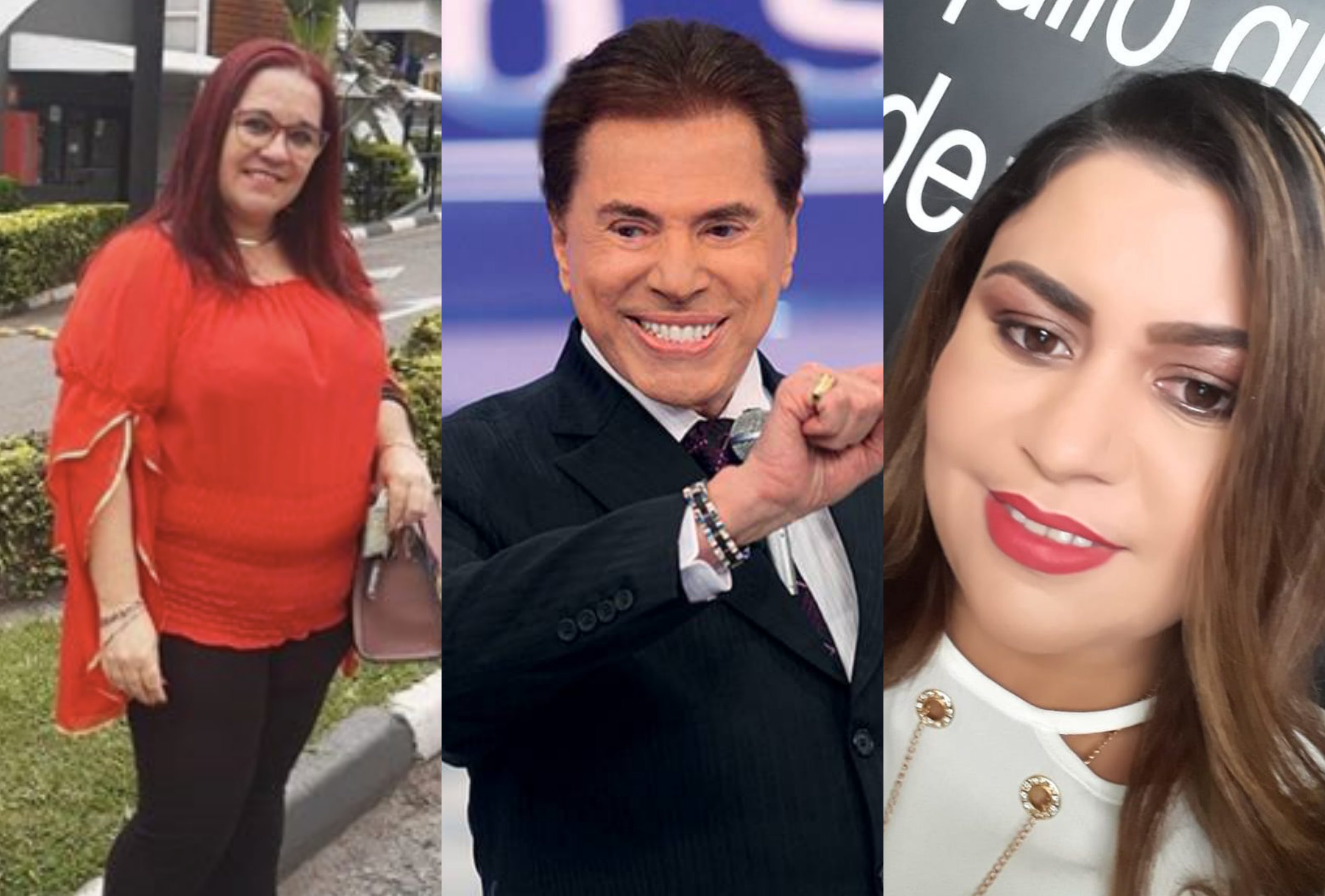 Érica Dias, Silvio Santos e Lene Sensitiva. Foto: Reprodução