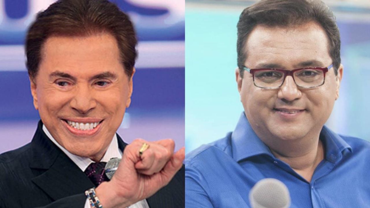 Silvio Santos e Geraldo Luis (Foto: Reprodução)