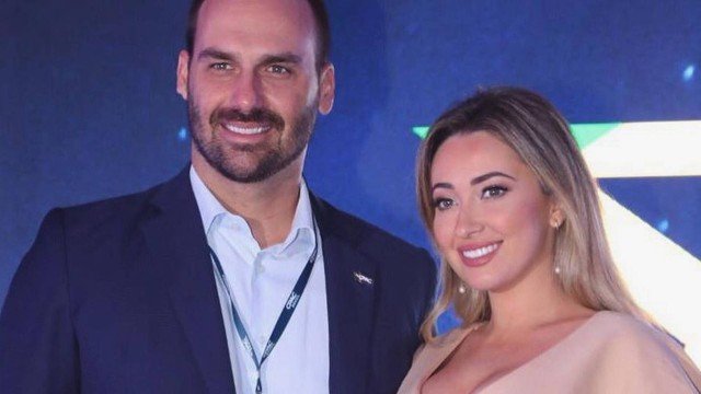 Eduardo Bolsonaro e a esposa Heloísa Bolsonaro perderem o filho que esperavam (Foto reprodução)