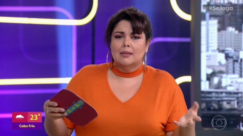 Fabiana Karla no comando do Se Joga, que perdeu para o SBT no ibope (Foto: Reprodução/Globo)