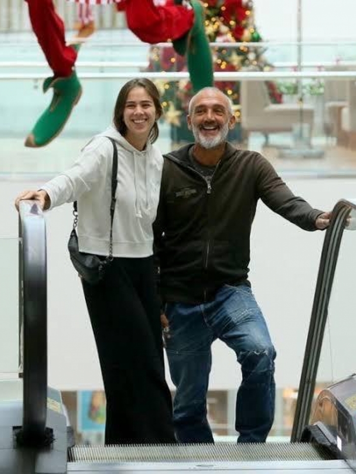 Jadhe e Papinha passeiam em shopping - Edson Aipim/AgNews Paolla Oliveira