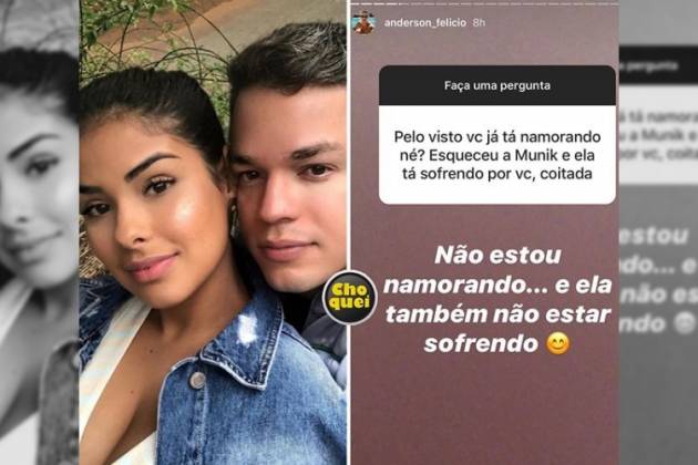 A ex-BBB Munik Nunes e o empresário Anderson Felício estão separados desde agosto