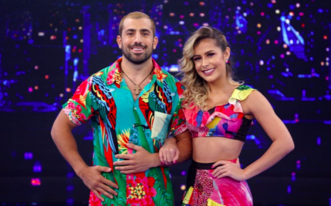 Kaysar e Mayara Araújo podem estar vivendo um romance nos bastidores do Domingão do Faustão, na Globo. Foto: Reprodução