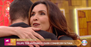 Fátima Bernardes realizou o sonho de jovem (Reprodução/Globoplay)