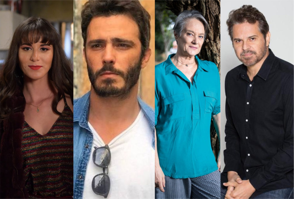 Dani Moreno, Thiago Rodrigues, Selma Egrei e Juan Alba estão no elenco de Amor Sem Igual da Record (Foto: Montagem/TV Foco)