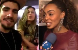 Dandara Mariana se envolveu com Caio Castro e, logo depois, o ator foi flagrado com Grazi Massafera (Foto: Reprodução / RedeTV!)