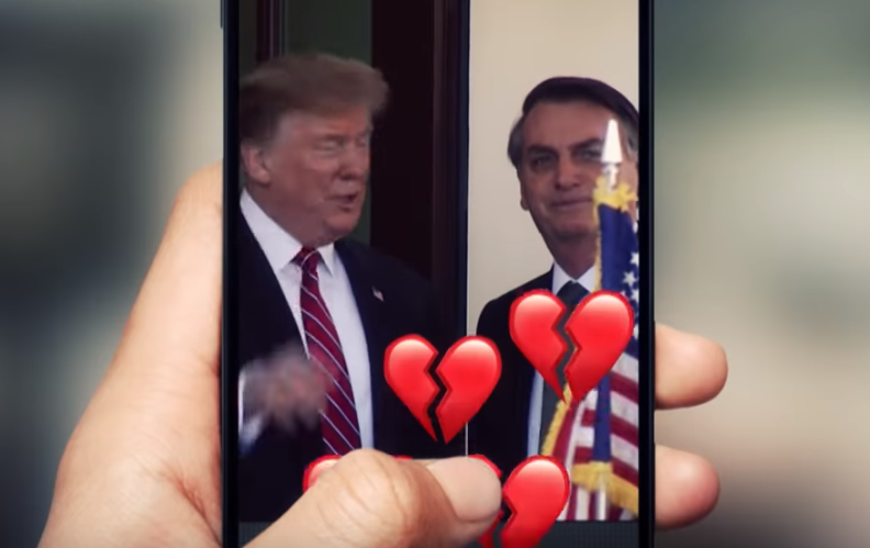 O presidente dos Estados Unidos Donald Trump e Jair Bolsonaro (Foto: Reprodução)