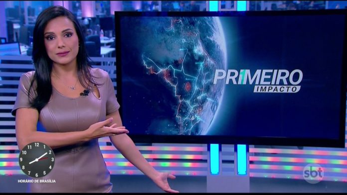 Márcia Dantas é a nova apresentadora do Primeiro Impacto (Foto: Reprodução/SBT)