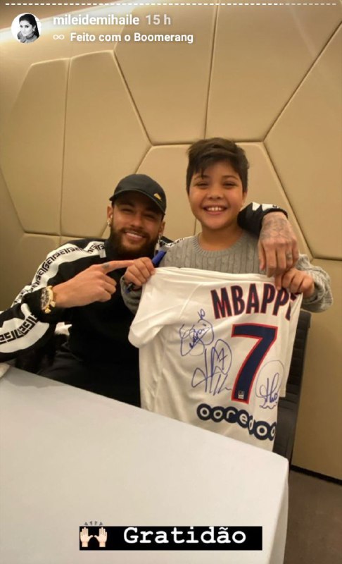 Neymar e Yhudy, filho de Wesley Safadão e Mileide Mihaile (Foto: Reprodução/ Instagram)