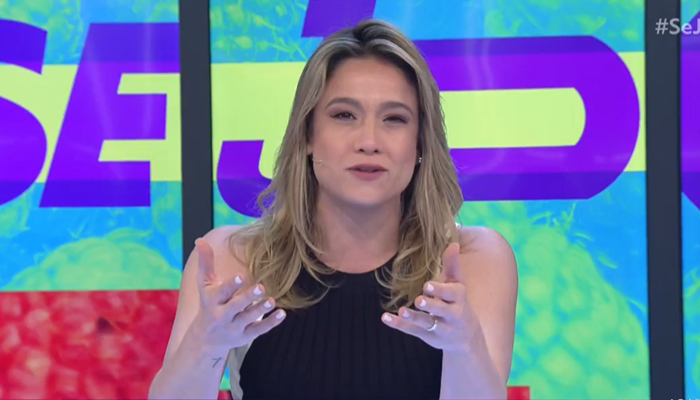 Fernanda Gentil no Se Joga, que perdeu para o SBT no ibope (Foto: Reprodução/Globo)