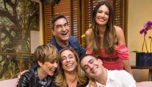 Ana Furtado, Zeca Camargo, Cissa Guimarães, André Marques e Patrícia Poeta (Foto: Divulgação/TV Globo)