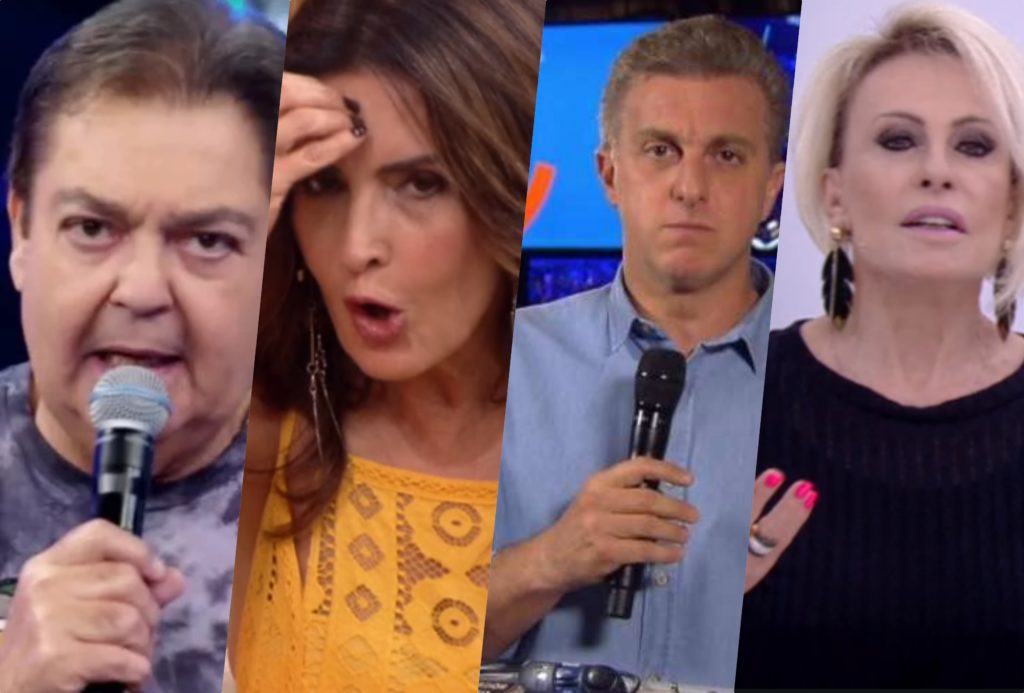 Faustão, Ana Maria, Luciano Huck e Fátima Bernardes sofreram consequências na Globo (Foto reprodução)