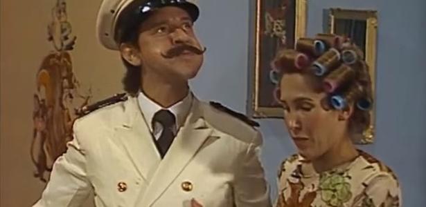 Federico, pai do Quico, em companhia de Florinda (Foto: Reprodução)