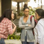 Adriana Esteves (Thelma), Taís Araujo (Vitória) e Regina Casé (Lurdes) em cena de Amor de Mãe (Foto: Globo/João Cotta)