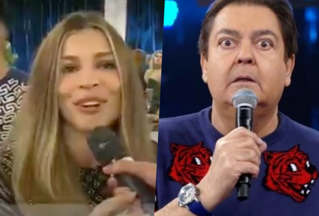 GrazI Massafera deu uma de sincerona ao vivo e mandou a real para Faustão (Foto reprodução)