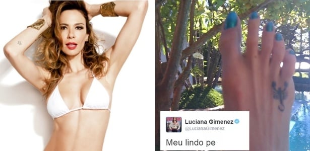 Luciana Gimenez chamou a atenção quando publicou a foto dos seus pés (Foto: Reprodução)