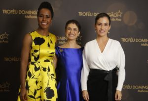 Renata Vasconcellos é flagrada em situação incomum com Maju Coutinho e Sandra Annenberg nos bastidores da Globo - Foto: Artur Meninea/Gshow