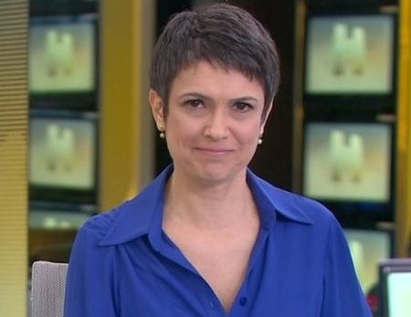 A jornalista Sandra Annenberg está atravessando um momento conturbado na Globo (Foto reprodução) 