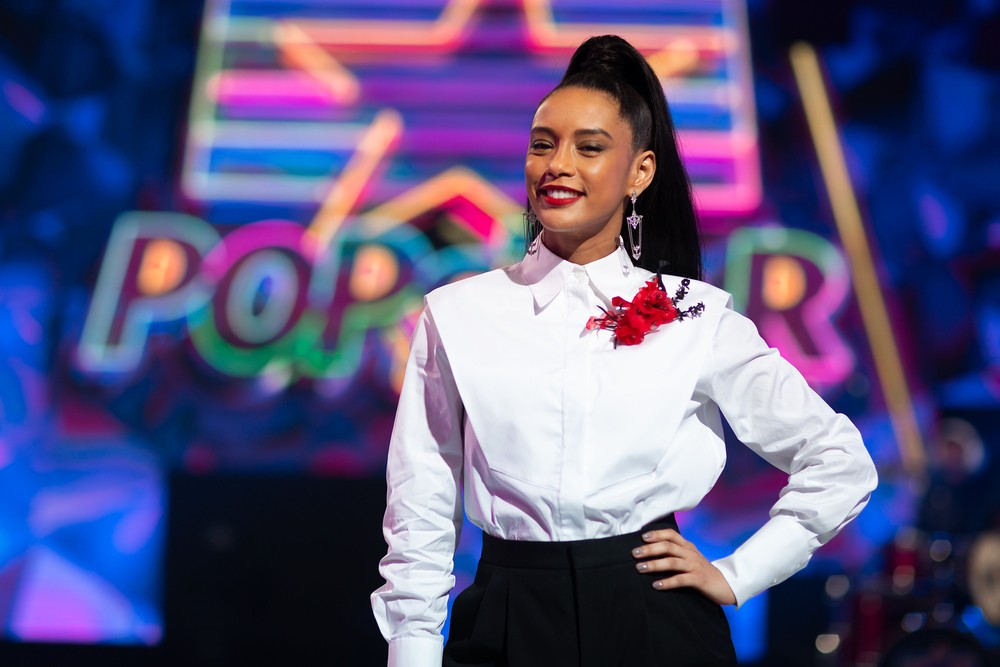 Tais Araujo comanda a Semifinal do Popstar — (Foto: Samuel Kobayashi / Gshow)