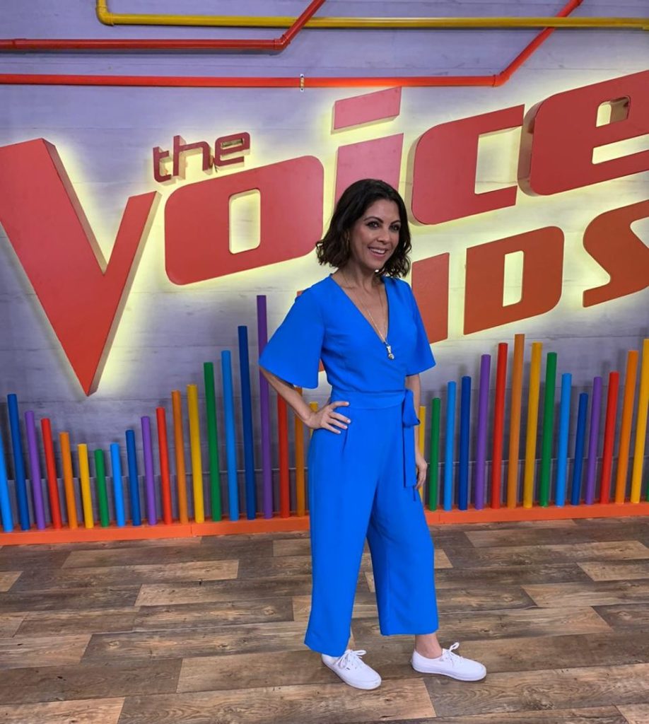 Thalita Rebouças durante a coletiva do The Voice Kids (Foto: Reprodução/TV Globo)