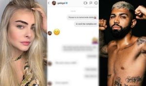 Imagem do post Babado! Vaza conversa íntima de Gabigol com modelo enquanto ele ainda namorava irmã de Neymar