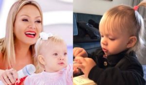 Eliana compartilhou com os seus seguidores momento fofo da filha caçula, Manuela (Foto: Montagem/TV Foco)