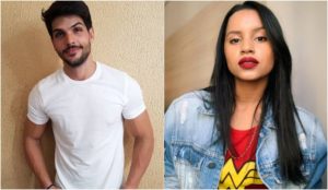 O ex-BBB Lucas e a também ex-BBB Gleici Damasceno saíram no tapa virtual - Foto: Montagem