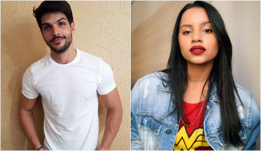 O ex-BBB Lucas e a também ex-BBB Gleici Damasceno saíram no tapa virtual - Foto: Montagem