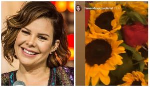 Imagem do post Fernanda Souza pega público de surpresa e causa ao revelar de quem ganhou flores: “Amei”