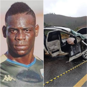 Mário Balotelli se envolve em acidente de carro na virada de ano (Foto: Reprodução)