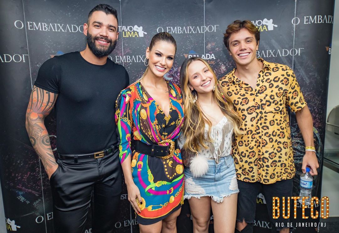 Larissa Manoela, Léo Cidade, Gusttavo Lima e Andressa Suíta (Reprodução: Instagram)