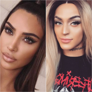 Kim Kardashian imita Pabllo Vittar e internautas reagem (Foto: Reprodução)