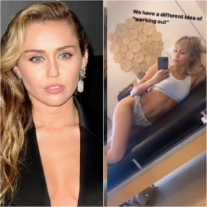 Miley Cyrus aparece malhando com pouca roupa e para web (Foto: Reprodução)