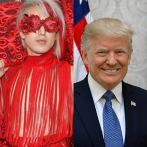 Ricky Rebel ousou no look do Grammy Awards 2020 e fez um protesto pró-Trump (Foto: Reprodução)