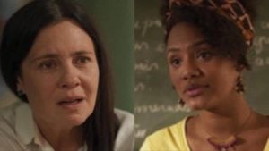 Amor de Mãe, Thelma e Camila se acertam, mas a professorá sofrerá um aborto (Montagem: TV Foco)