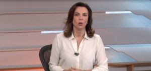 Ana Paula Araújo durante o telejornal Bom Dia Brasil (Foto: Reprodução/Globo)