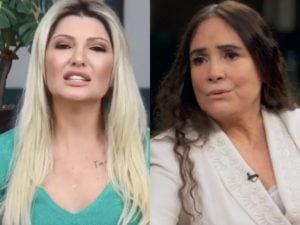 Que situação! A famosa empresária, Antonia Fontenelle quebrou o silêncio e detonou a ex-atriz da Globo, Regina Duarte (Foto: Reprodução/Montagem TV Foco)