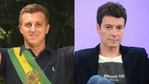 Luciano Huck e Rodrigo Faro (Foto: Reprodução/Record/Montagem TV Foco)