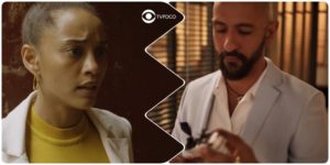 Álvaro e Vitória na novela Amor de Mãe Foto: Montagem do TV Foco