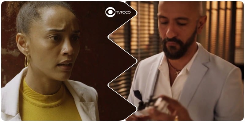 Álvaro e Vitória na novela Amor de Mãe