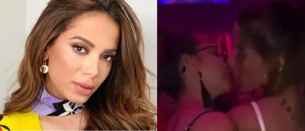 Anitta é vista aos beijos com bailarina (Foto: Reprodução)