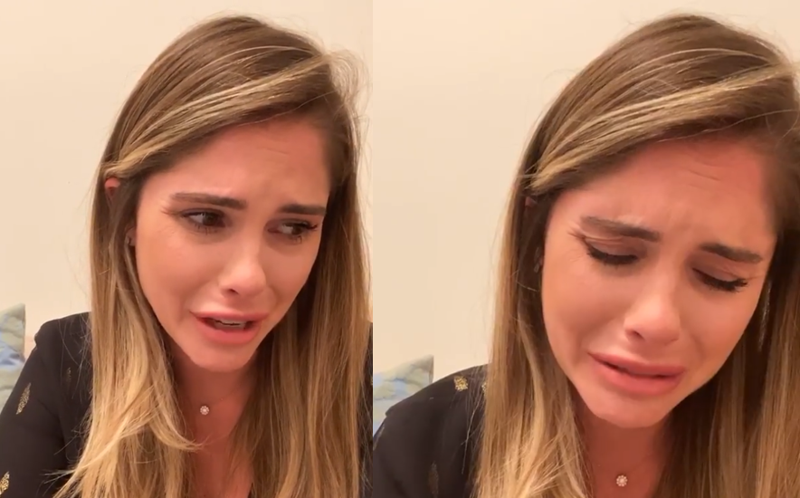 Bárbara Evans chora após descobrir trágica notícia (Foto: Reprodução)