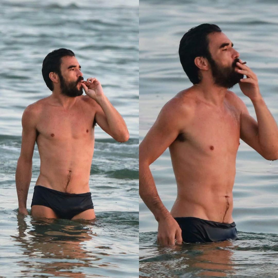 Caio Blat curtindo praia no Rio de Janeiro (Imagem: Instagram)