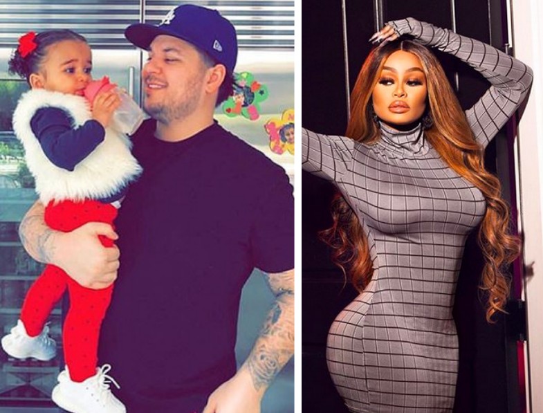 Rob Kardashian com a filha Dream no colo, fruto de seu relacionamento com a modelo e empresária Blac Chyna (Foto: Reprodução/Instagram)