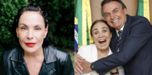 Carolina Ferraz não quer ter o nome vinculado ao governo de Bolsonaro e se revolta com atitude de Regina Duarte (Foto: Reprodução)