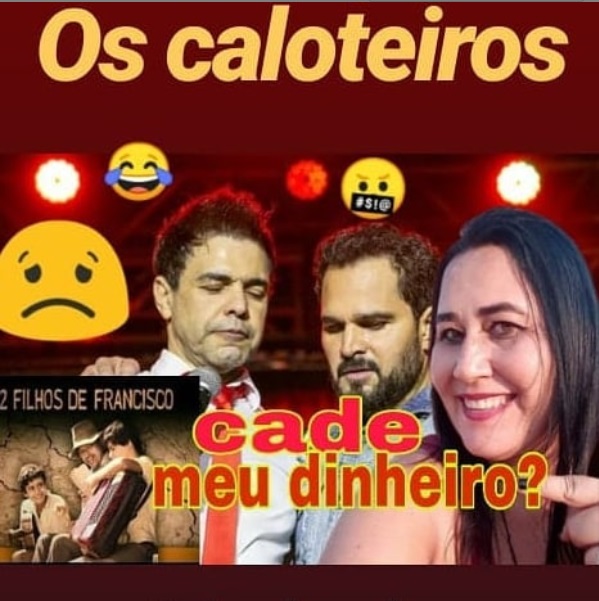 Barraco! Ex de Luciano Camargo acusa ele e Zezé de caloteiros: "cadê meu dinheiro?" - Montagem: TV Foco