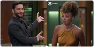 Diogo reapresenta Gisele na novela Bom Sucesso (Foto: Montagem/TV Foco)